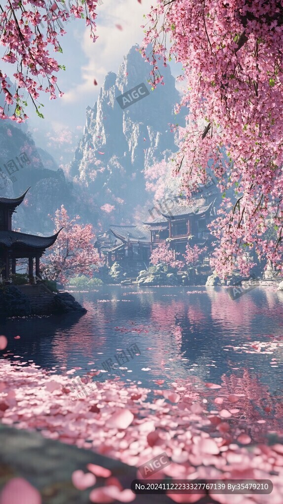 古风场景春暖花开