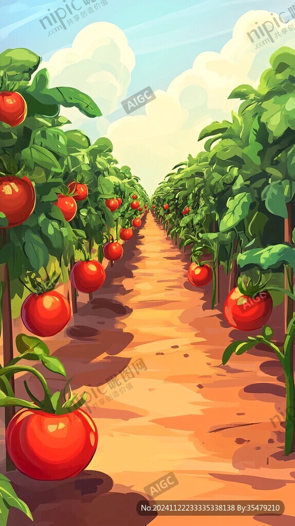 番茄插画包装