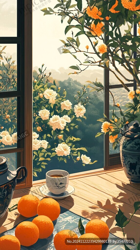 惬意下午插画