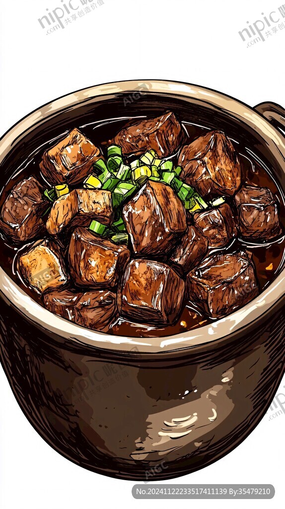 手绘罐罐肉