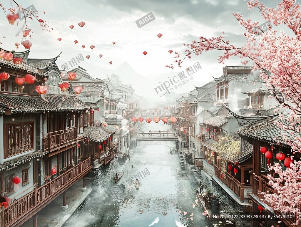 唯美浪漫江南水乡风情