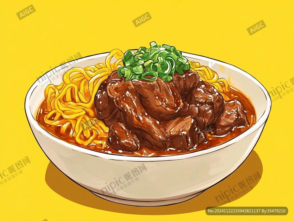 卤面插画