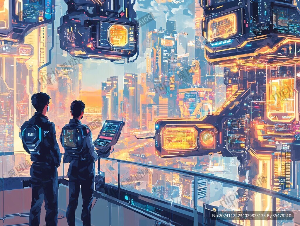 科幻题材插画