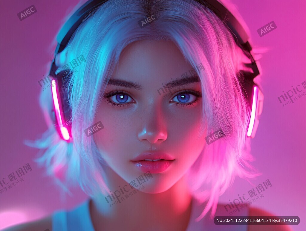 3d效果女孩