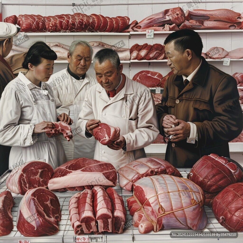 卖肉场景