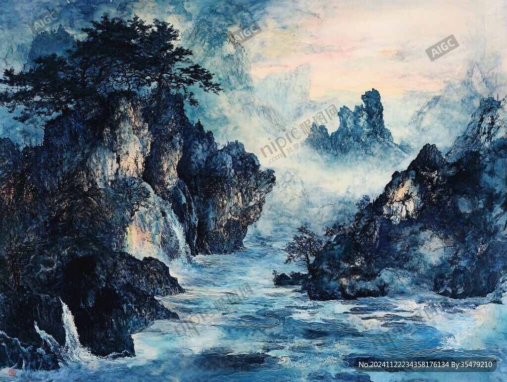 彩墨山水