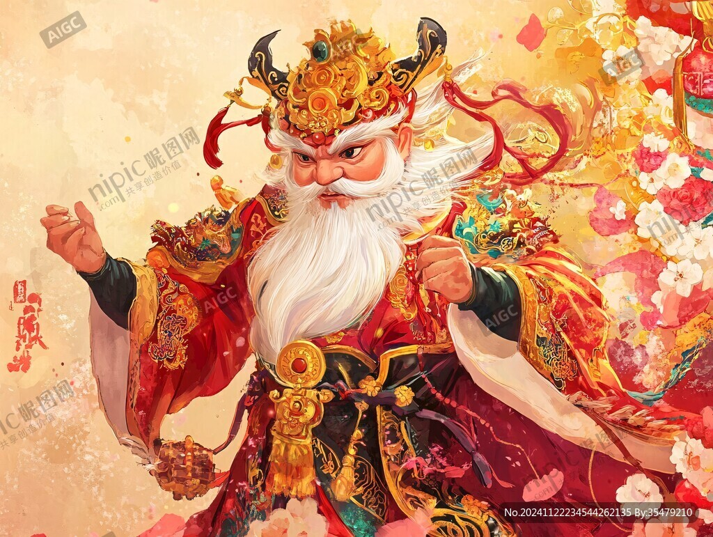禄神插画