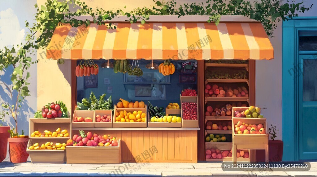 卡通水果店