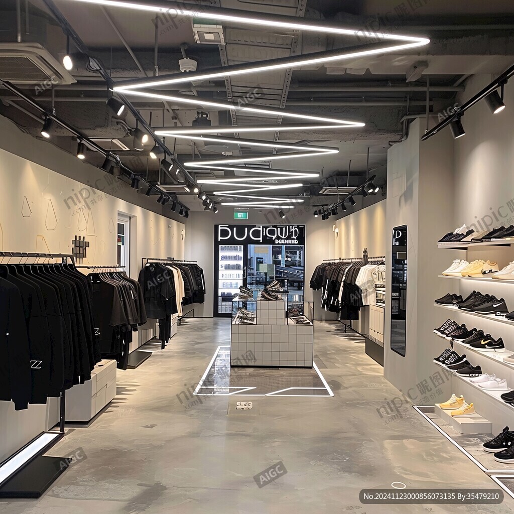 运动品牌店内景环境