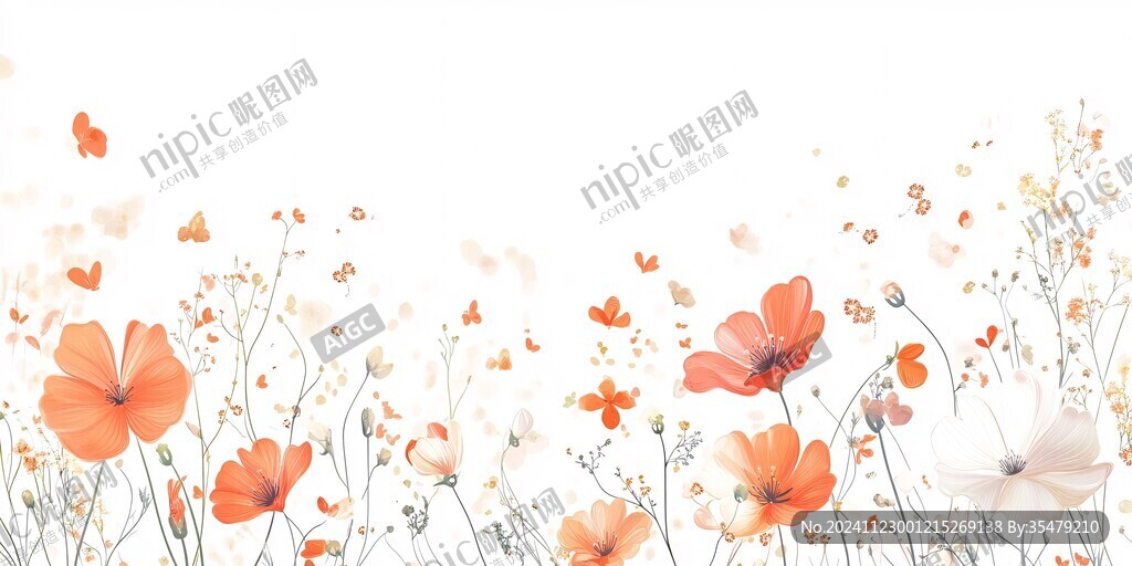 格桑花插画