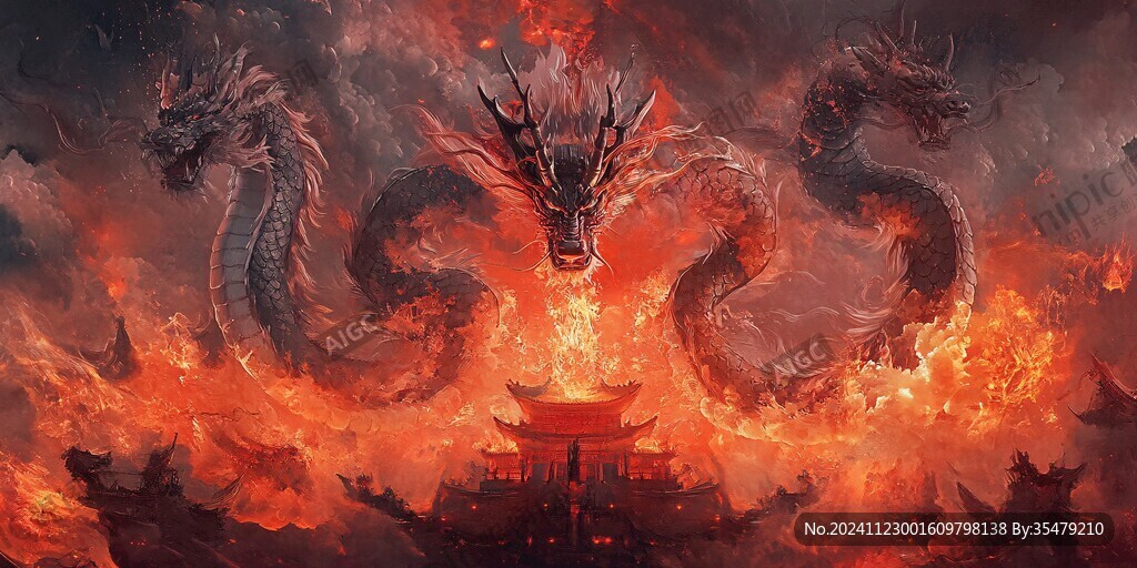 龙年横版插画