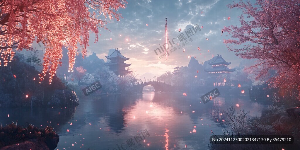 古风夜景