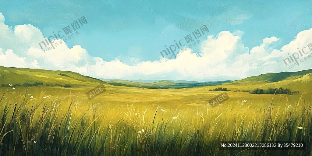 草地原画