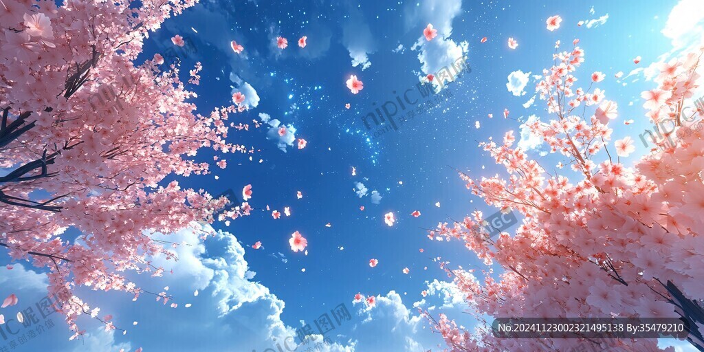 3d樱花树