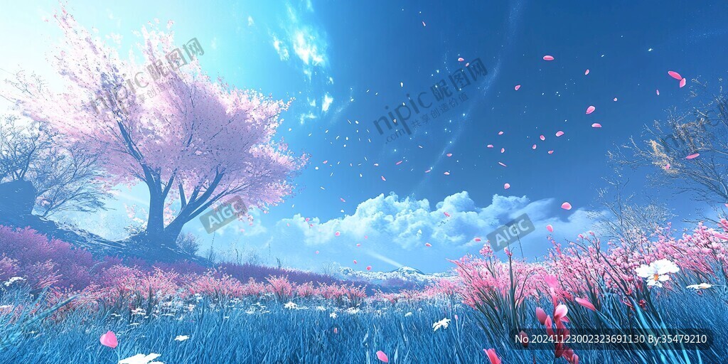 唯美桃花林