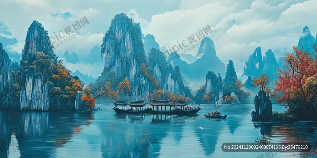 古风山水场景