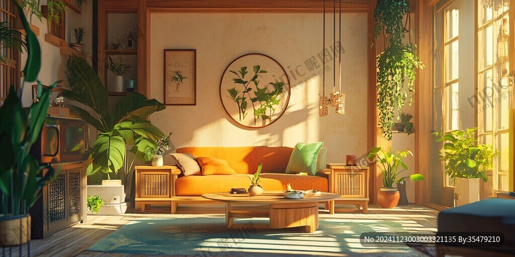 夏天居家场景图