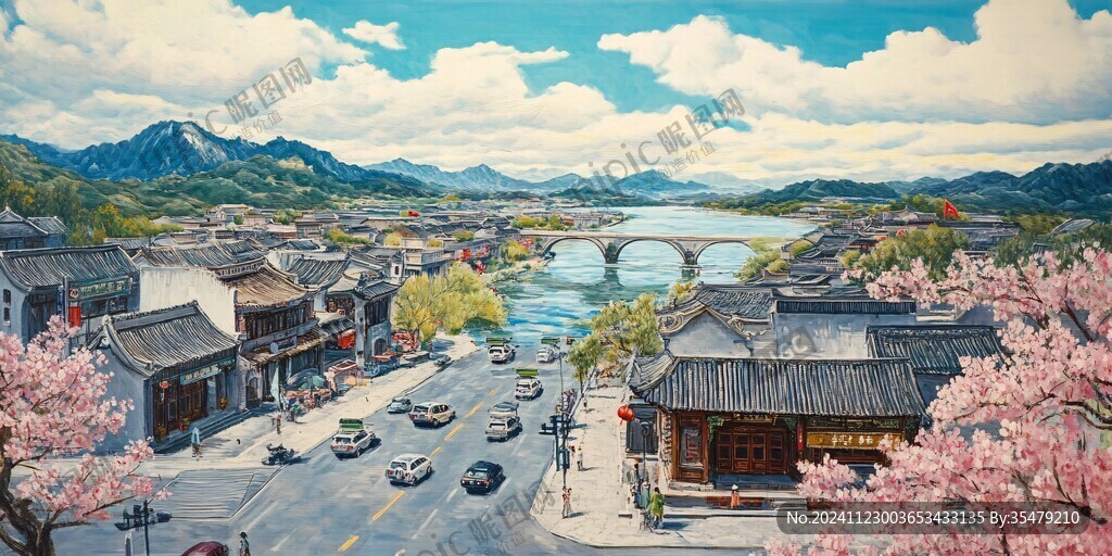 横店插画