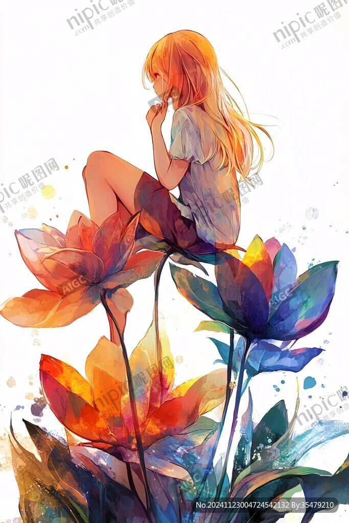 漫画唯美动漫水彩画