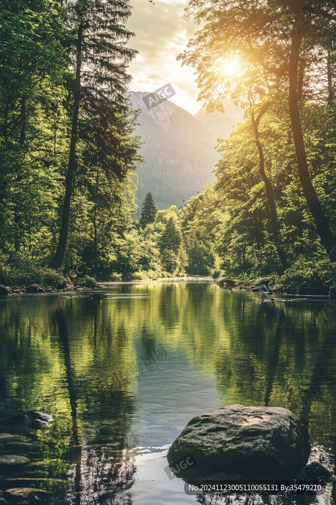 唯美自然山青水秀