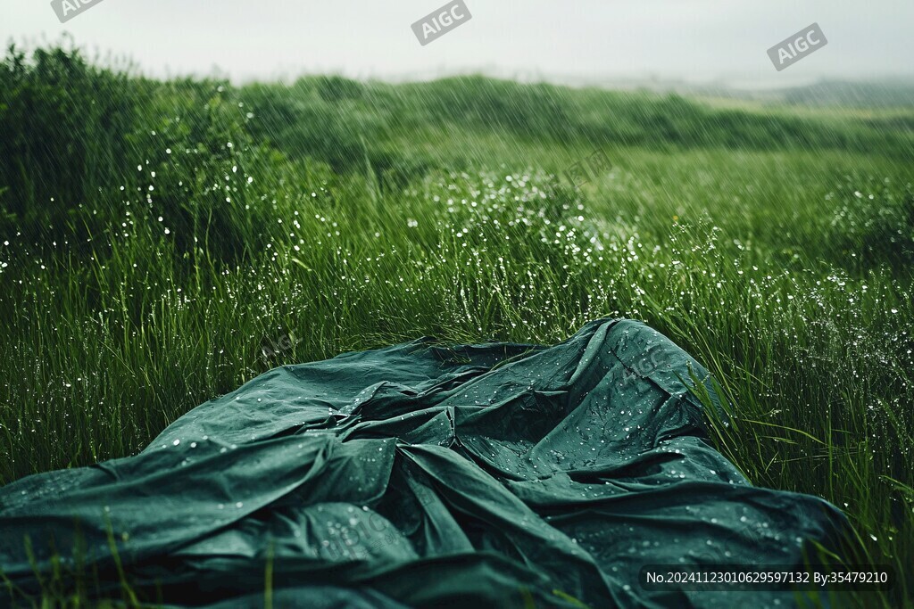 雨中草原