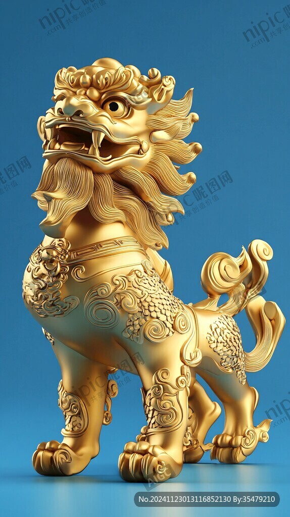 金色貔貅雕塑