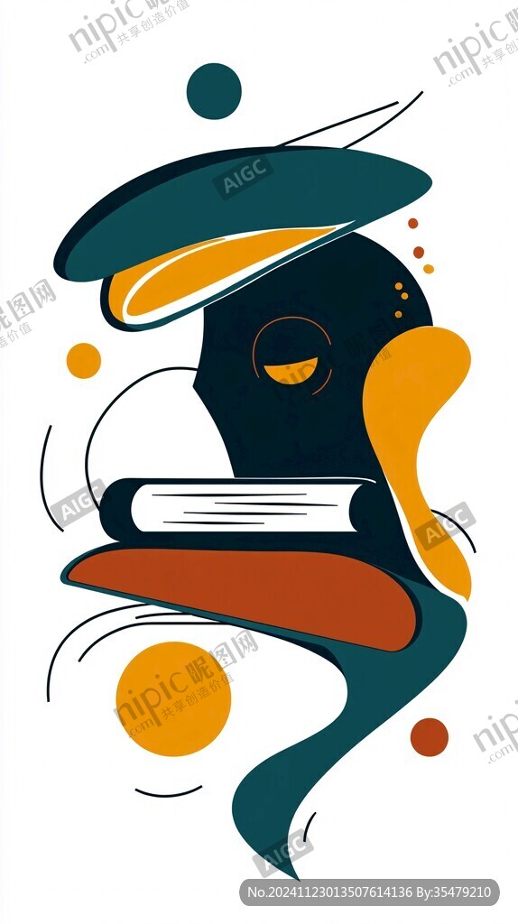 流体元素插画