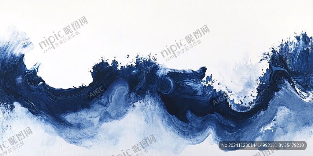 抽象水墨巨幅宽幅画
