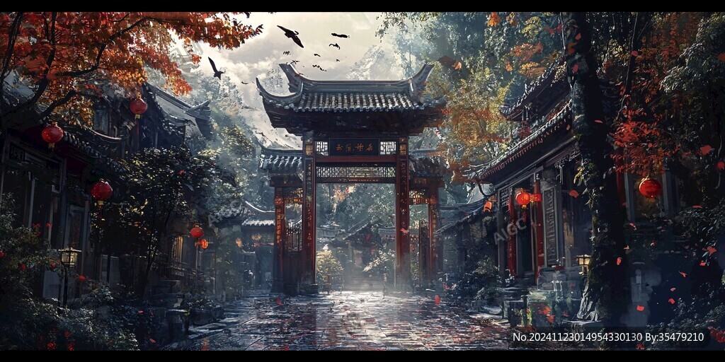 古风场景概念图