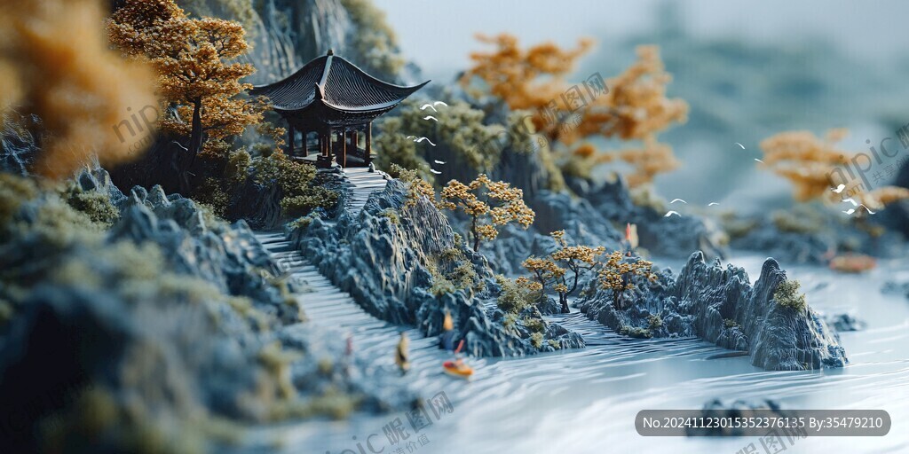 微缩山水