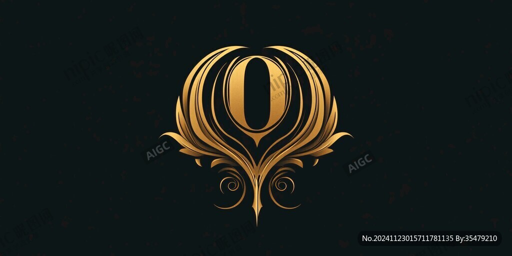 金色花logo设计