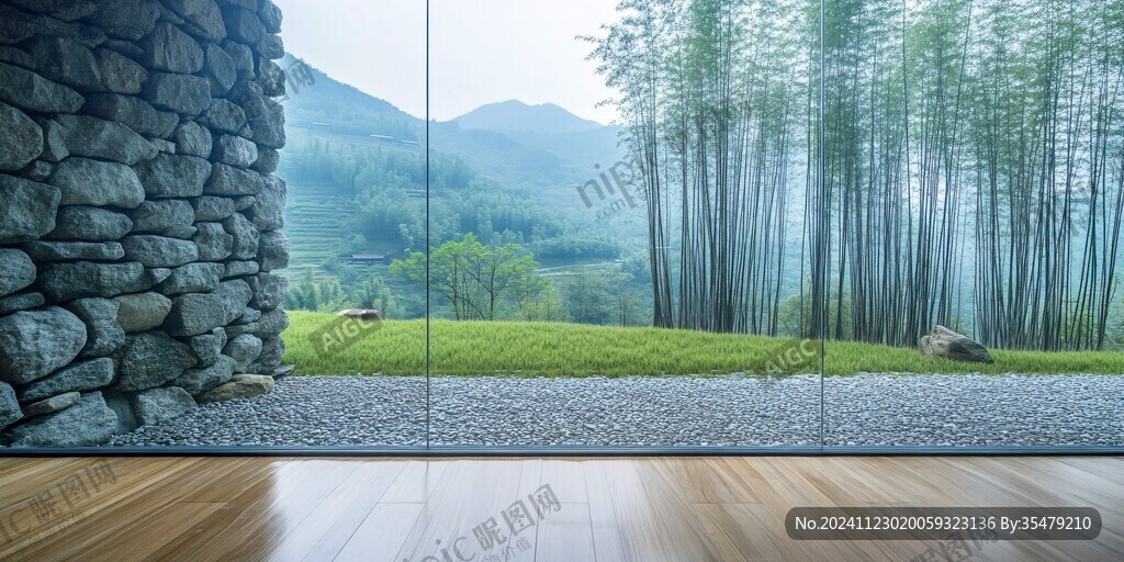 窗户竹海