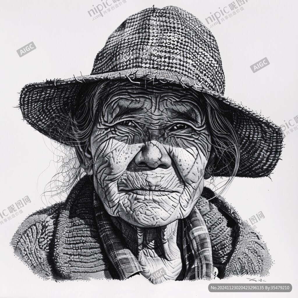 钢笔画插画