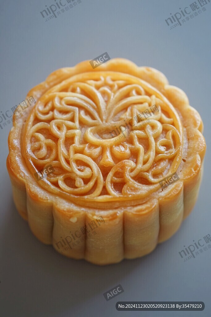 月饼正面照