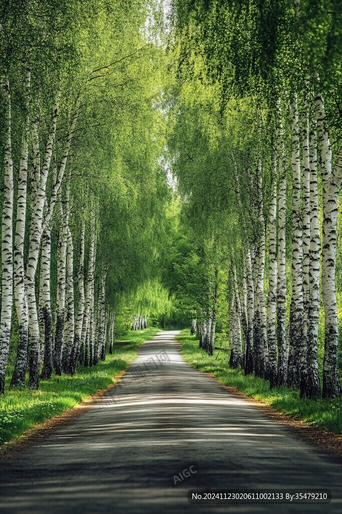 白桦树长道