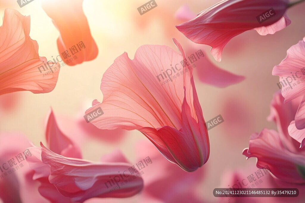 阳光下的花瓣