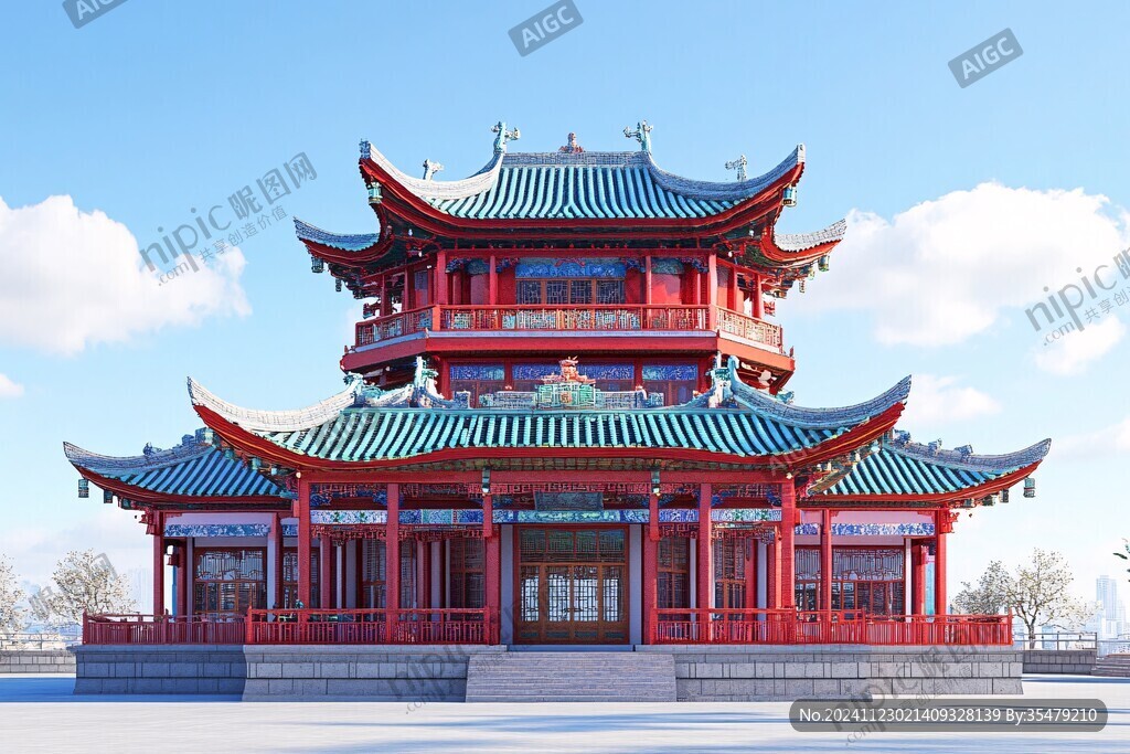 中式楼阁建筑