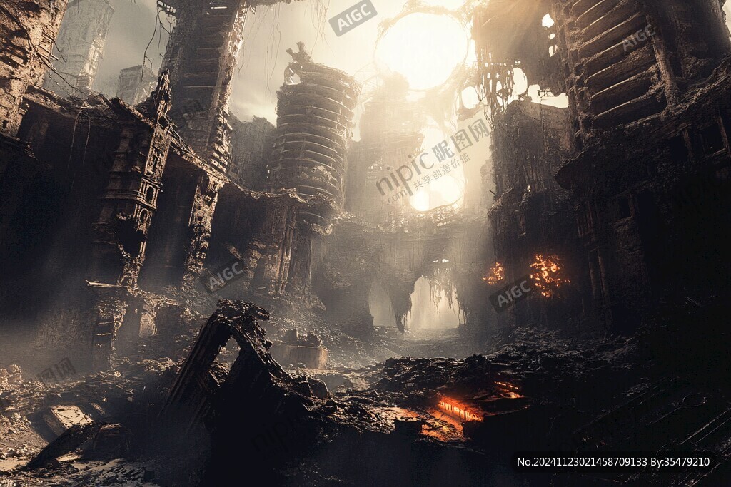 世界末日混乱场景