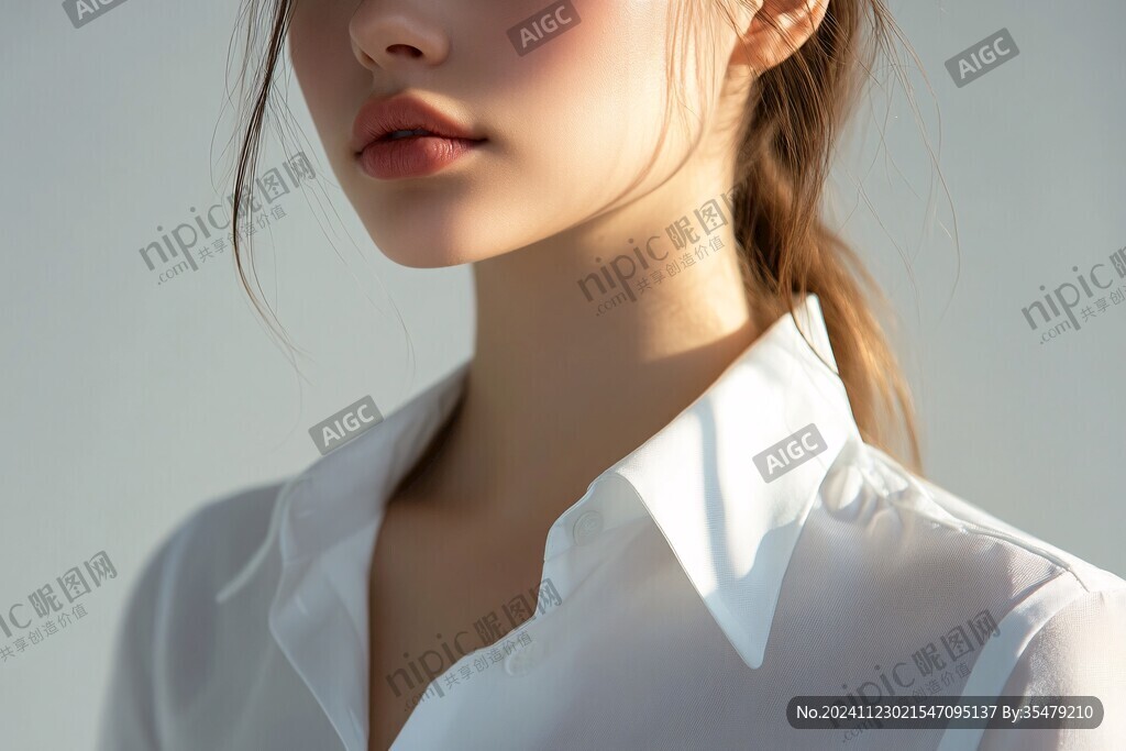衬衫知性美女