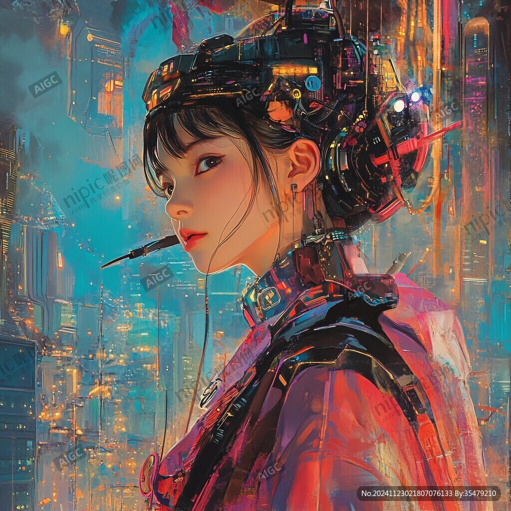 赛博朋克装饰画