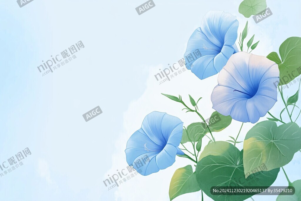 牵牛花插画
