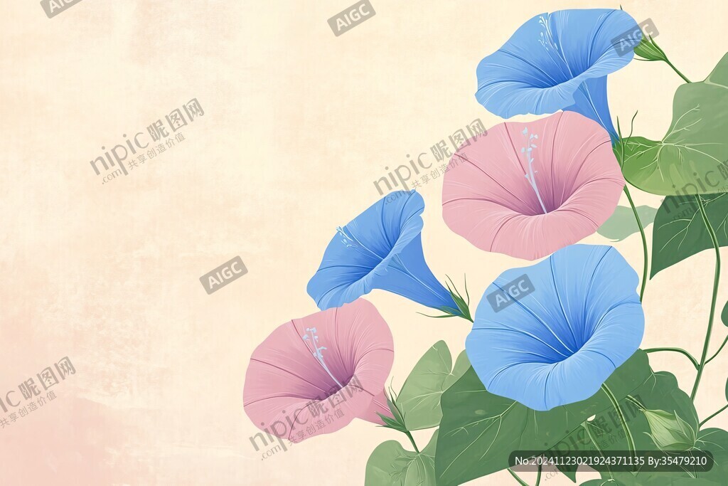 牵牛花插画