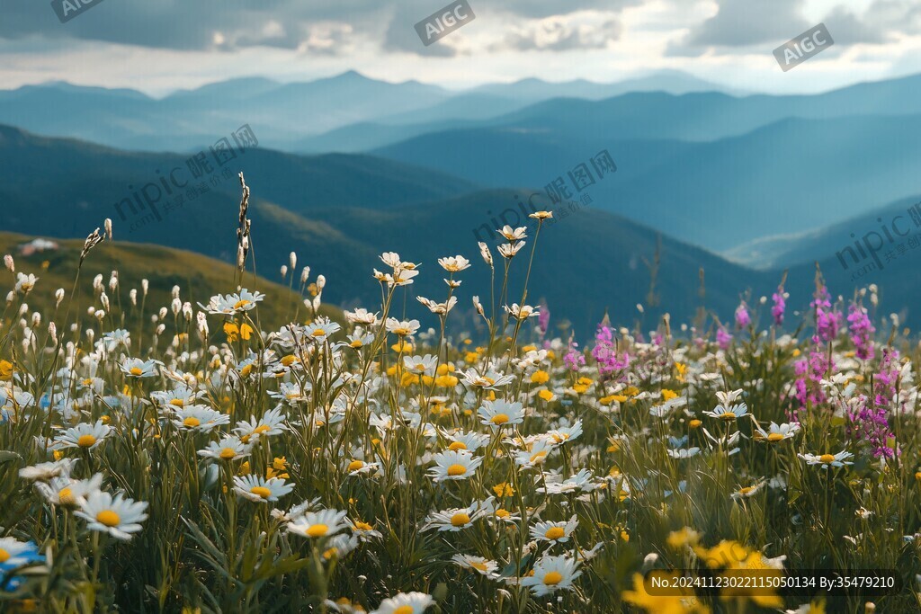高山草甸鲜花