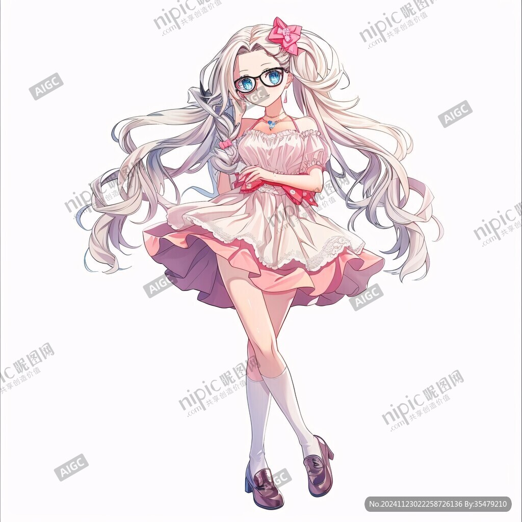 动漫少女立绘二次元