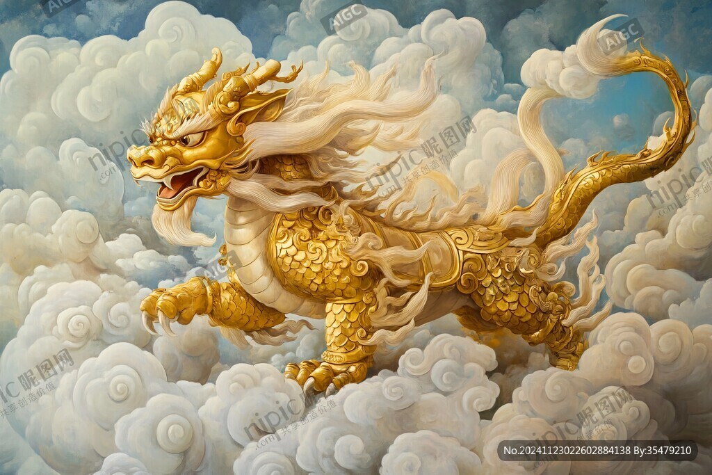 金龙立体画