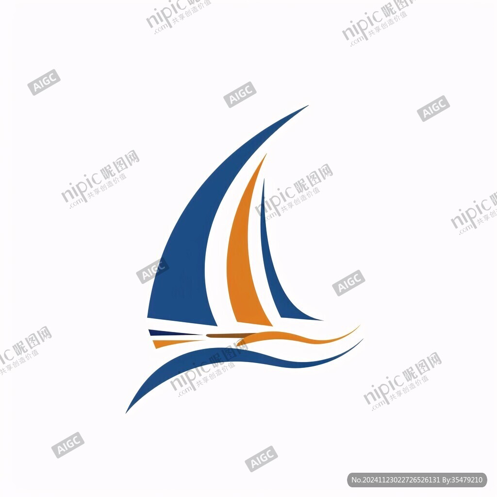 扬帆远航标志