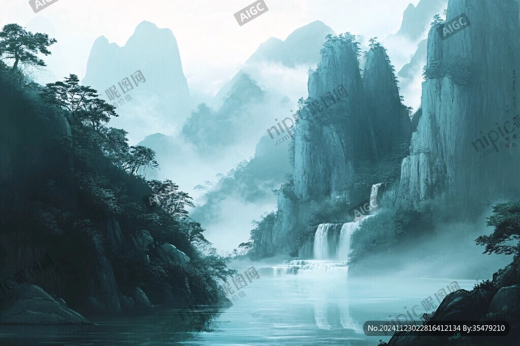 高清古风山水