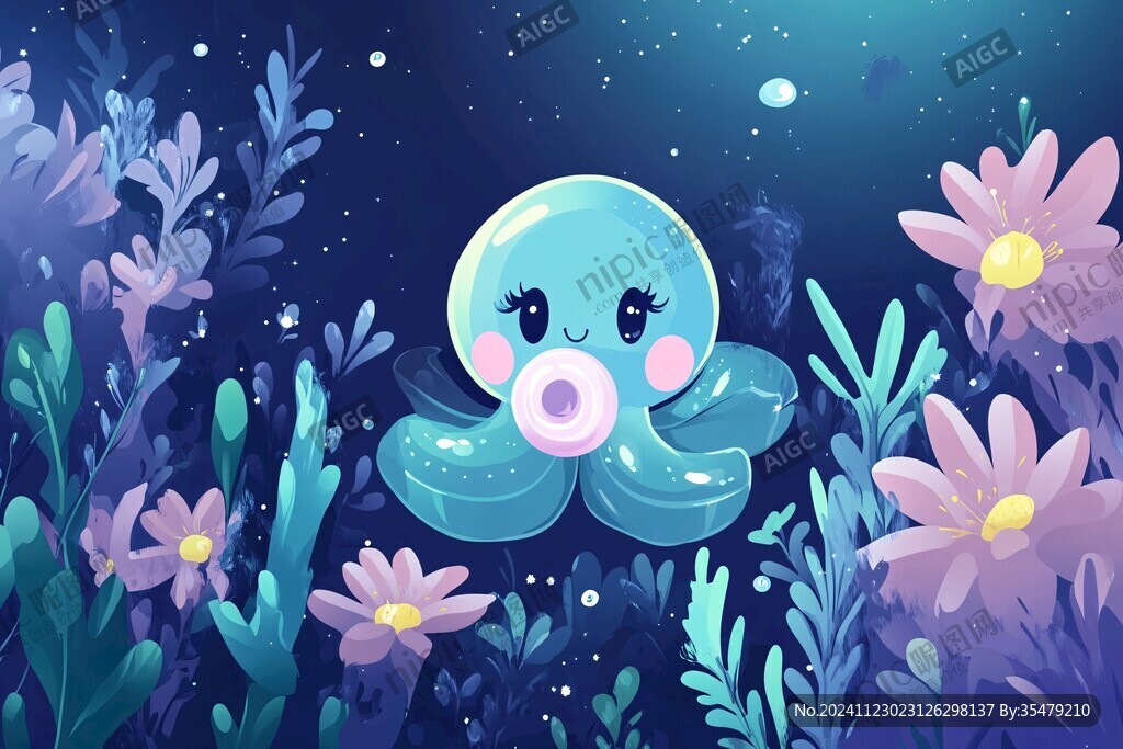 海底世界卡通插画