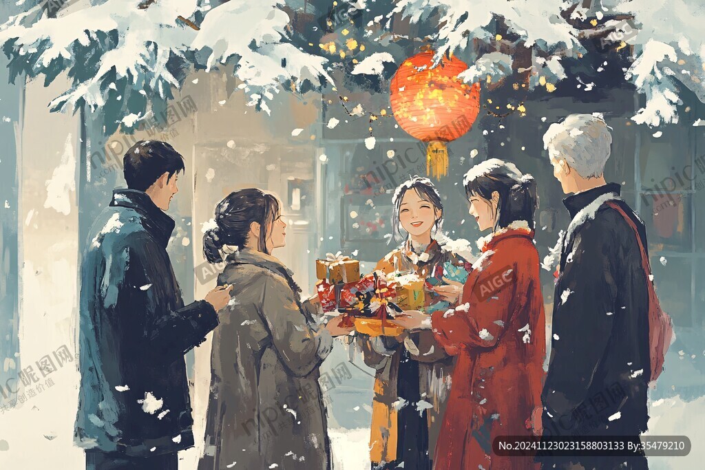 春节家人团聚过年