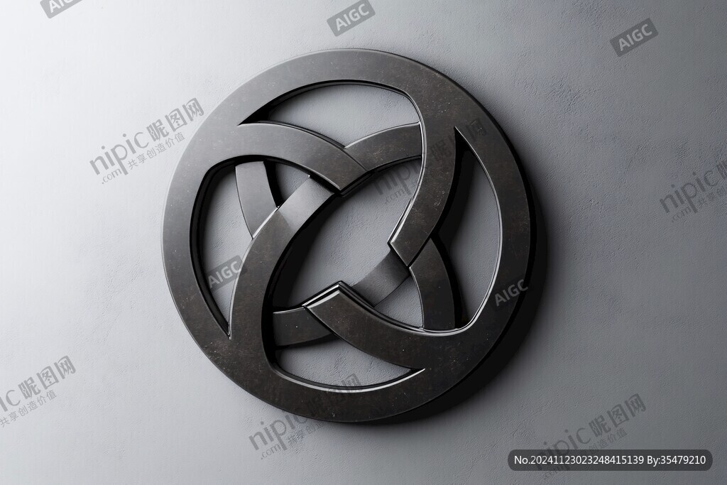 金属logo效果
